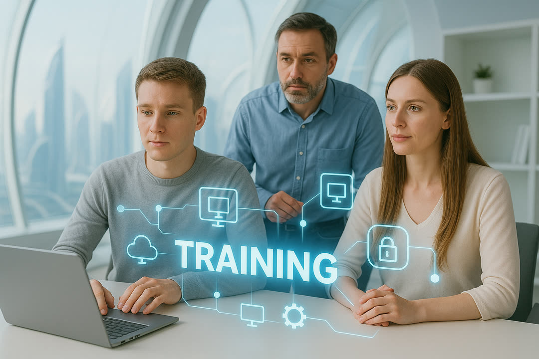 Illustration: Migrationstraining für das IT-Team